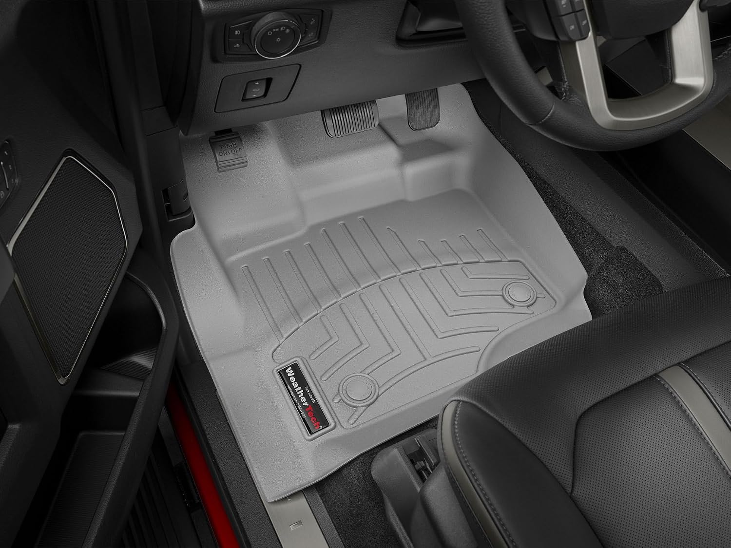 WeatherTech Custom Fit FloorLiners for Ford Maverick Hybrid - 1st & 2nd Row (441745-1-2), Black
