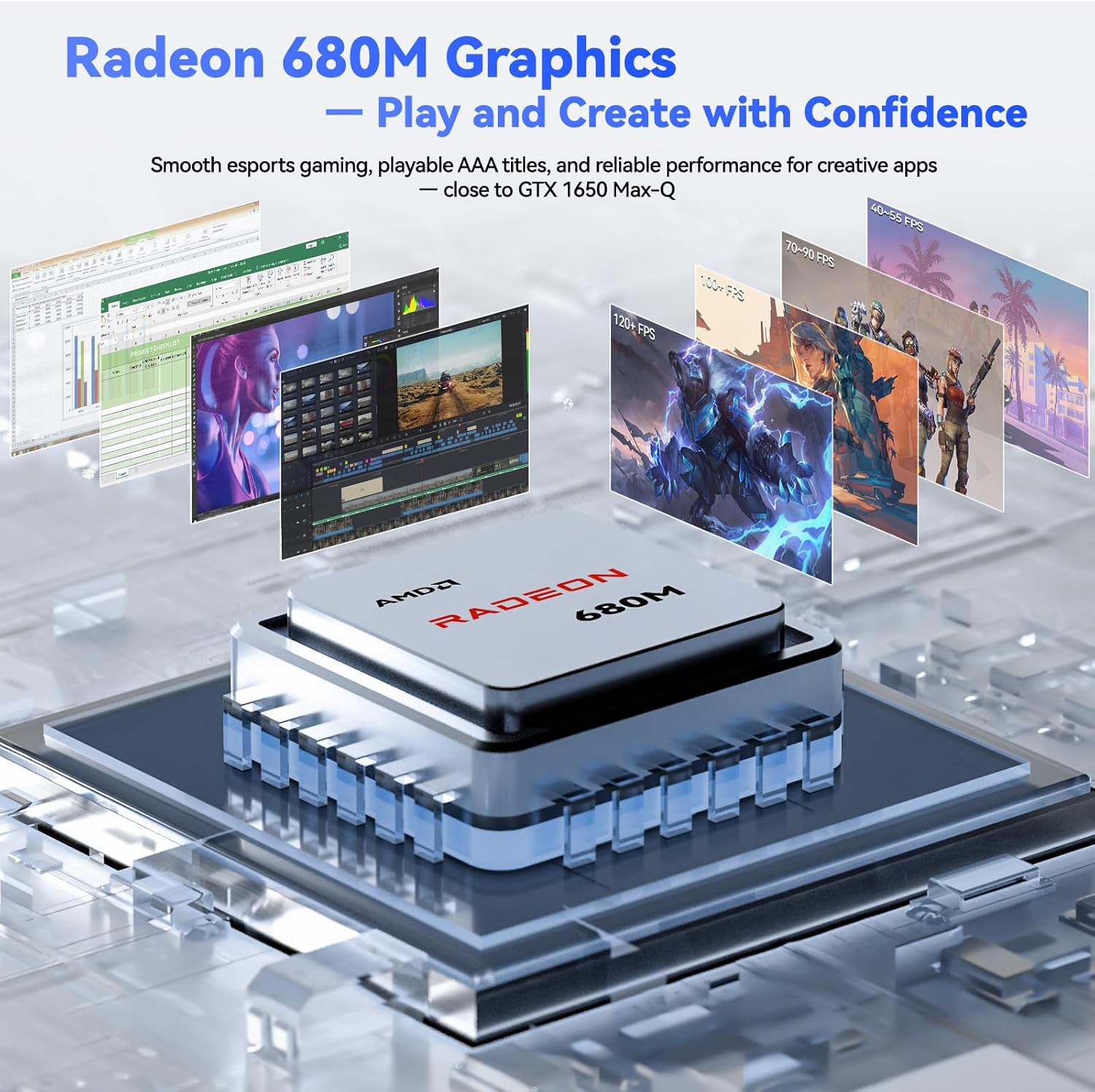 NIMO 17.3' Laptop, AMD Ryzen 7 7735HS (8C/16T, up to 4.75GHz), 16GB DDR5 RAM, 512GB PCIe 4.0 SSD, 100W PD Fast Charging, FHD Anti-Glare Display, Fingerprint, Backlit KB w/Numpad, WiFi 6, Win 11