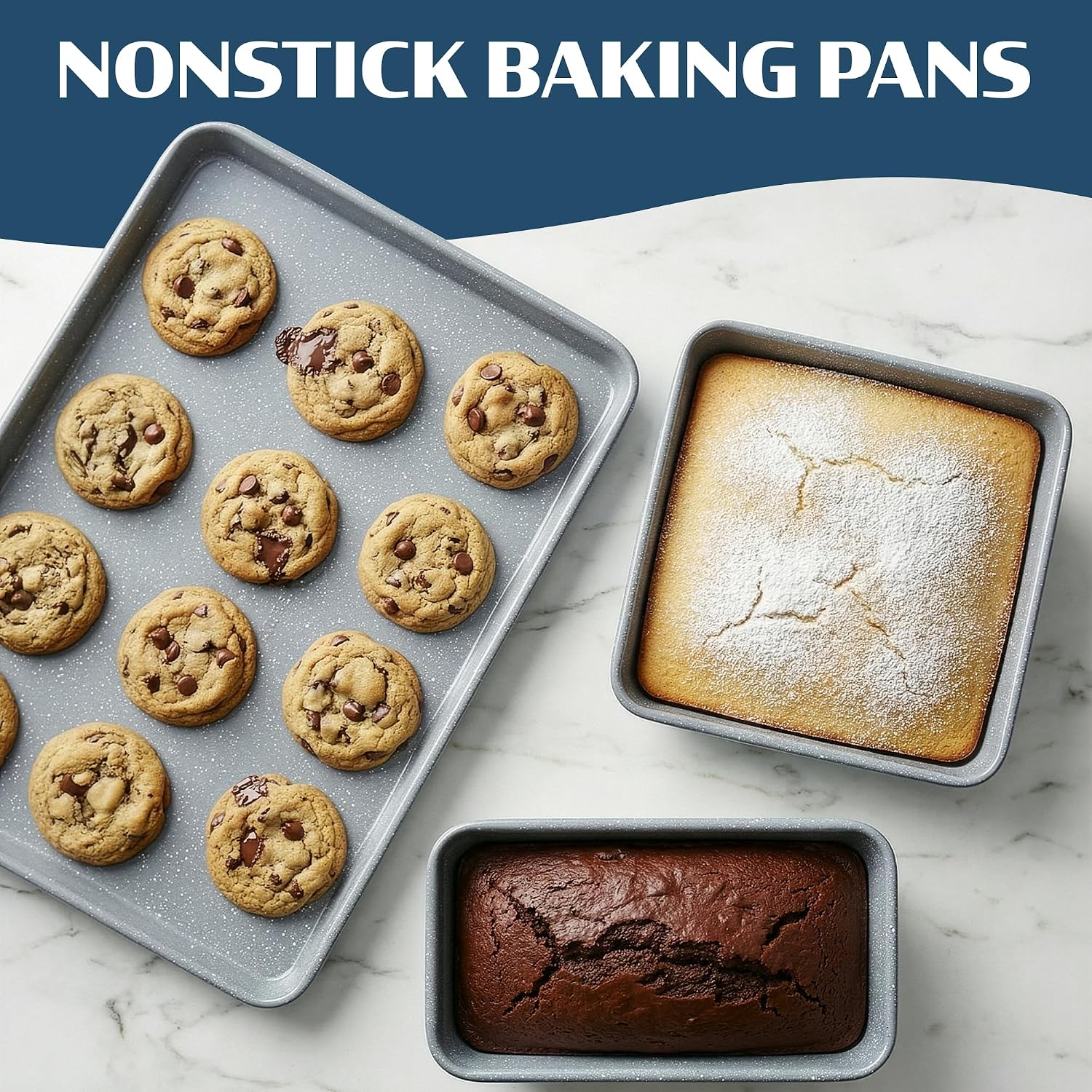 Granitestone Ceraluxe 20 Pc Ceramic Cookware Set Nonstick, Complete Pots and Pans Set Non Stick with 5 Pc Bakeware Set, Deep Frying Pan Set, & Steamer, Non Toxic PFOA Free, Oven & Dishwasher Safe