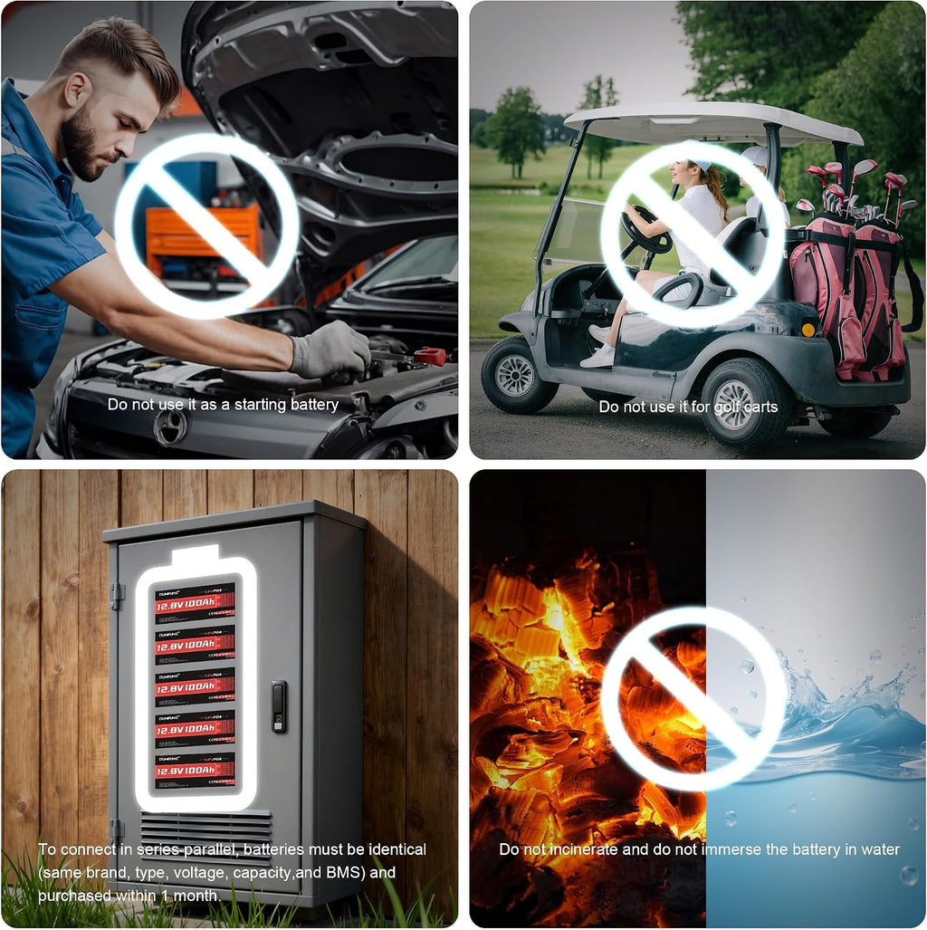 12V 150Ah Max Lithium LiFePO4 Battery, 100A BMS with Low Temp Cut-Off,Automotive-Grade Cells,15000+ Deep Cycles,Perfect for Solar,RV,Off-Grid,Home Energy Storage