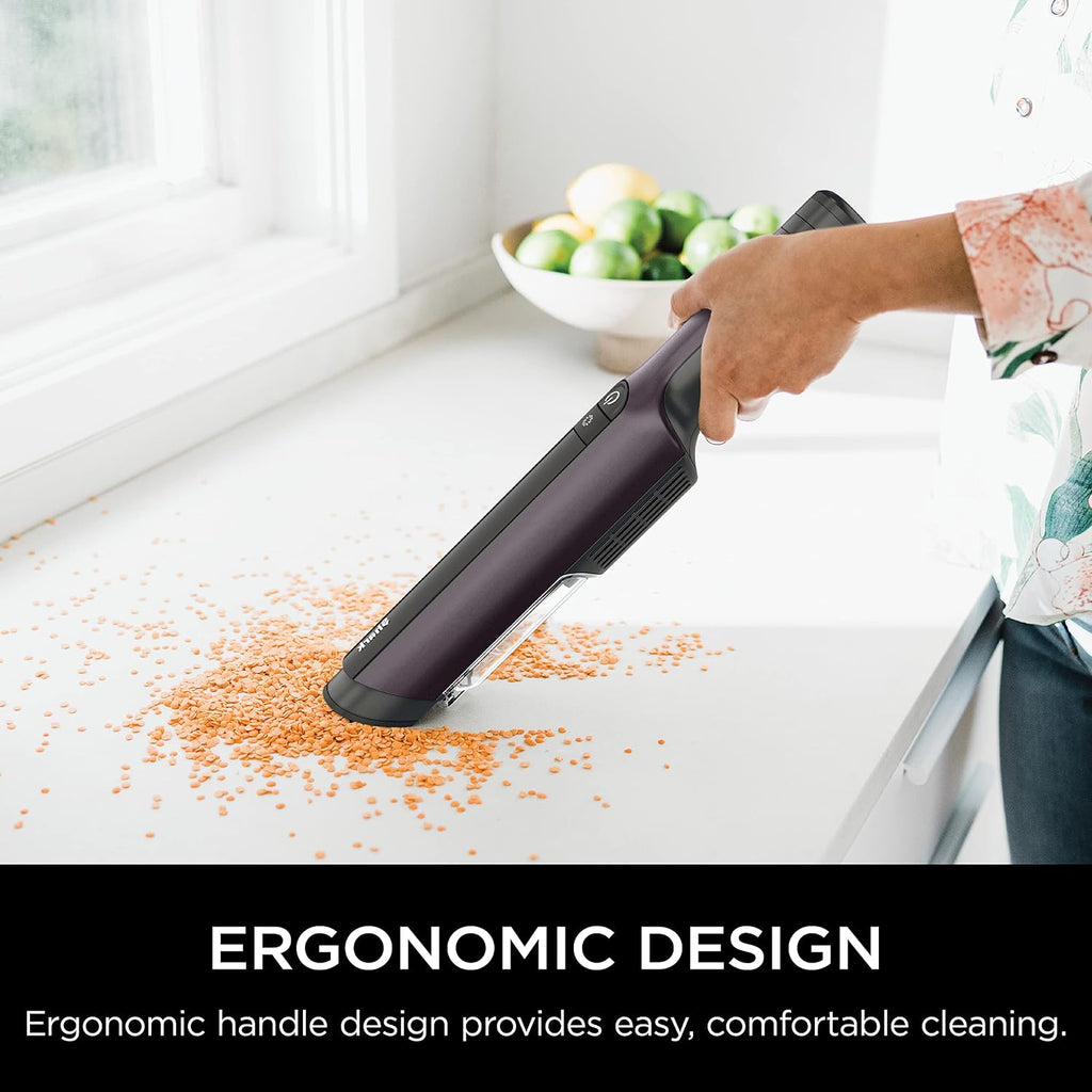 Shark WV410PR WANDVAC Cordless Hand Vacuum, Ultra-Lightweight & Portable with Powerful Suction & Tools for Pets, Designed for Car & Home, Violet
