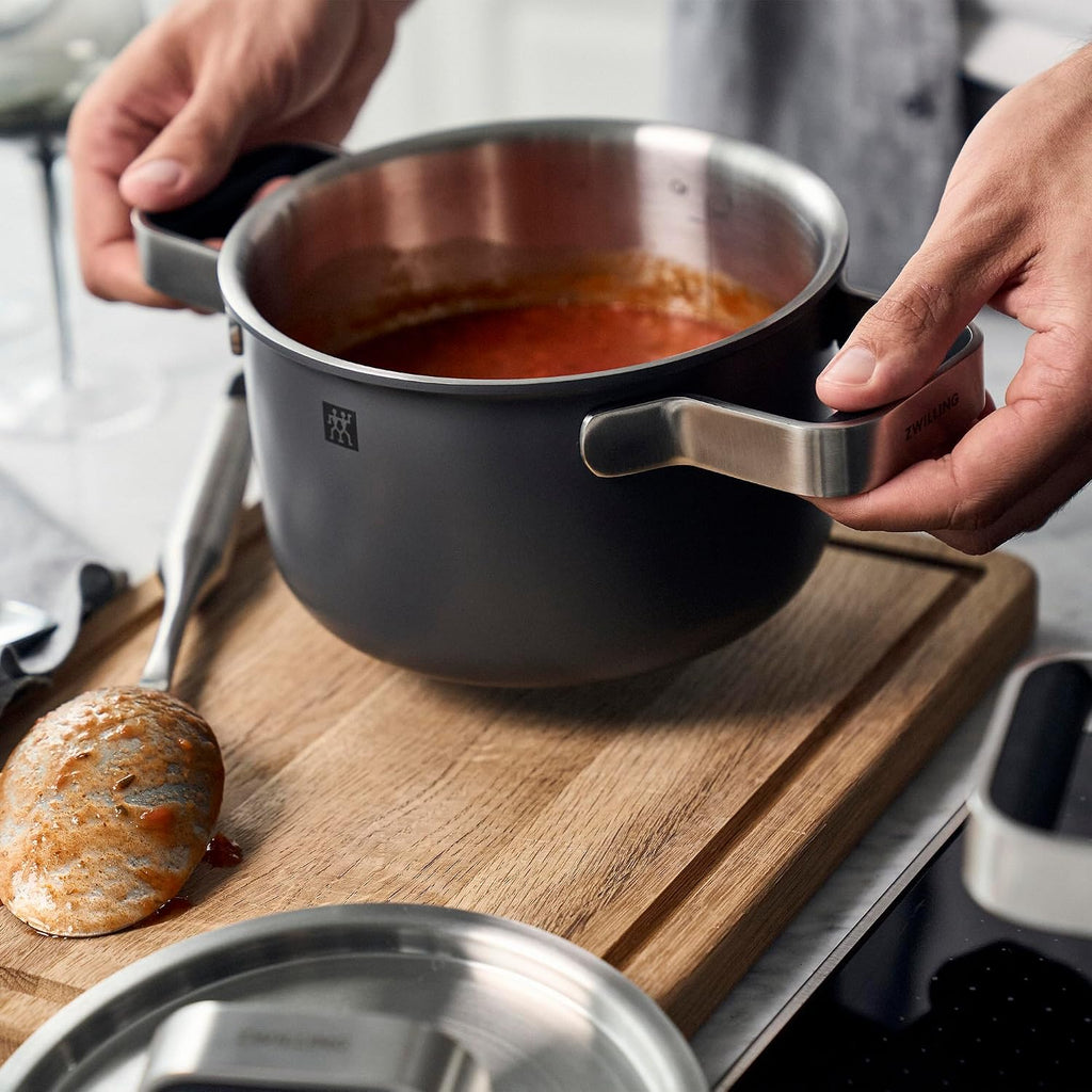 Pure 6-pc Stainless Steel Cookware Set, Grey