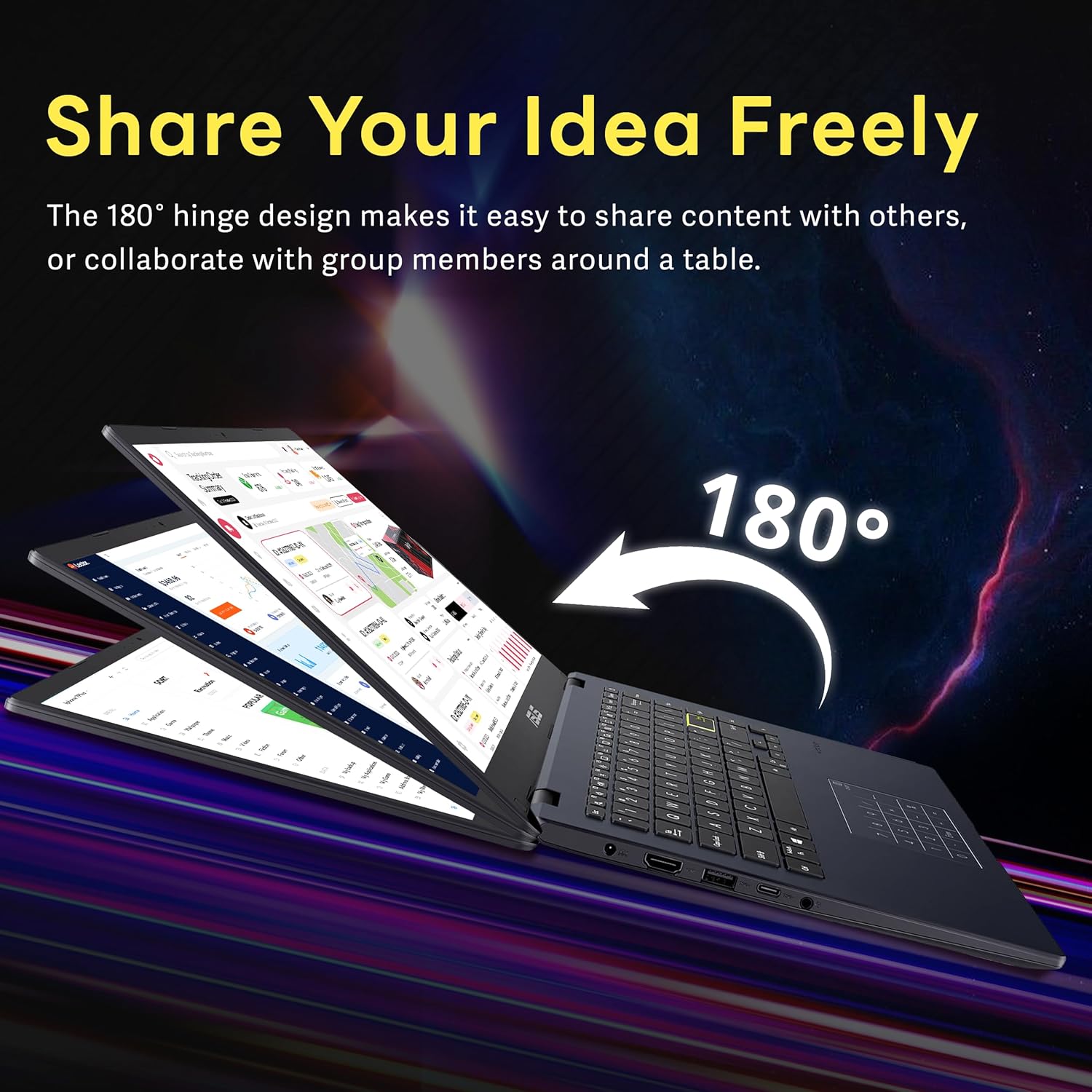 ASUS 14' FHD Ultra-Light Laptop, Intel Pentium N6000, 4GB RAM, 224GB Storage (64GB eMMC+160GB Docking Station Set), UHD Graphics, AI-Powered, Copilot Ready, Long Battery Life, Windows 11, Black