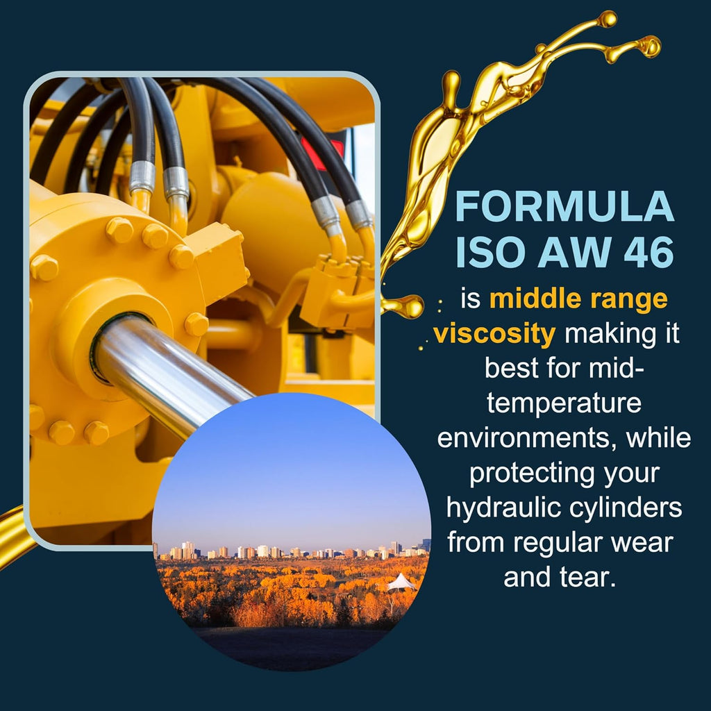 Presidential Hydraulic Oil 46 - ISO AW 46 Hydraulic Fluid - Premium Oils & Fluids for Machine Rust and Corrosion Protection - Anti-Foam, Low Temperature Fluidity - Made in USA (5 Gallon Pail)