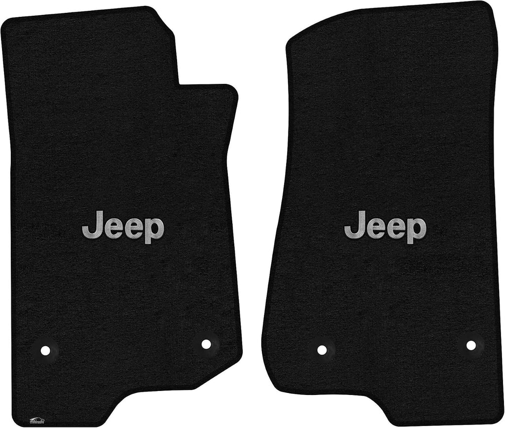 Lloyd Mats Floor Mats for Jeep Wrangler JL 2018-2025 | 2PC Front Mats | Black | Non-Slip Backing