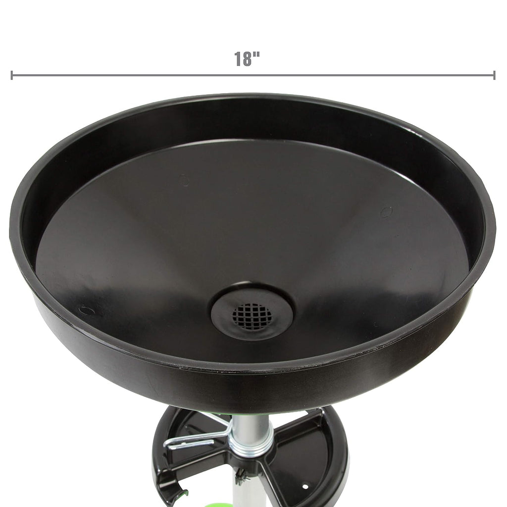 OEMTOOLS 18 Gallon Oil Drain Container, Upright Adjustable Oil Drain Tank