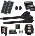 ALEKO Dual Swing Gate Opener | Automatic Driveway AC/DC Operator for Gates | AS1200 | (1200, Solar 60W Accessory Kit)