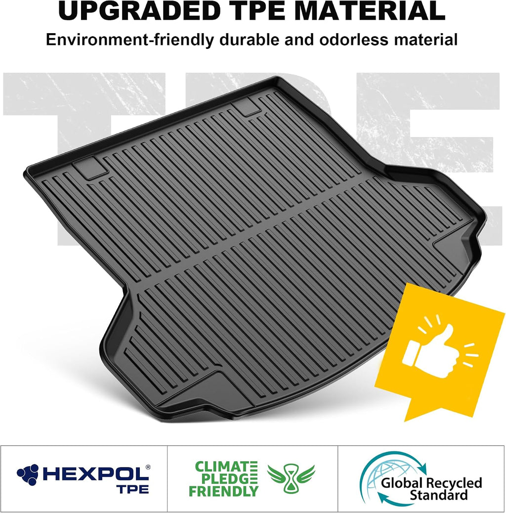 Full Set Floor Mats Fit for Honda HRV 2023-2027 Sport/LX/EX-L | for Acura ADX 2025-2026, All Weather TPE Custom Fit HR-V Floor Liners 1st & 2nd Row & Seat Back Mat & Cargo Mat