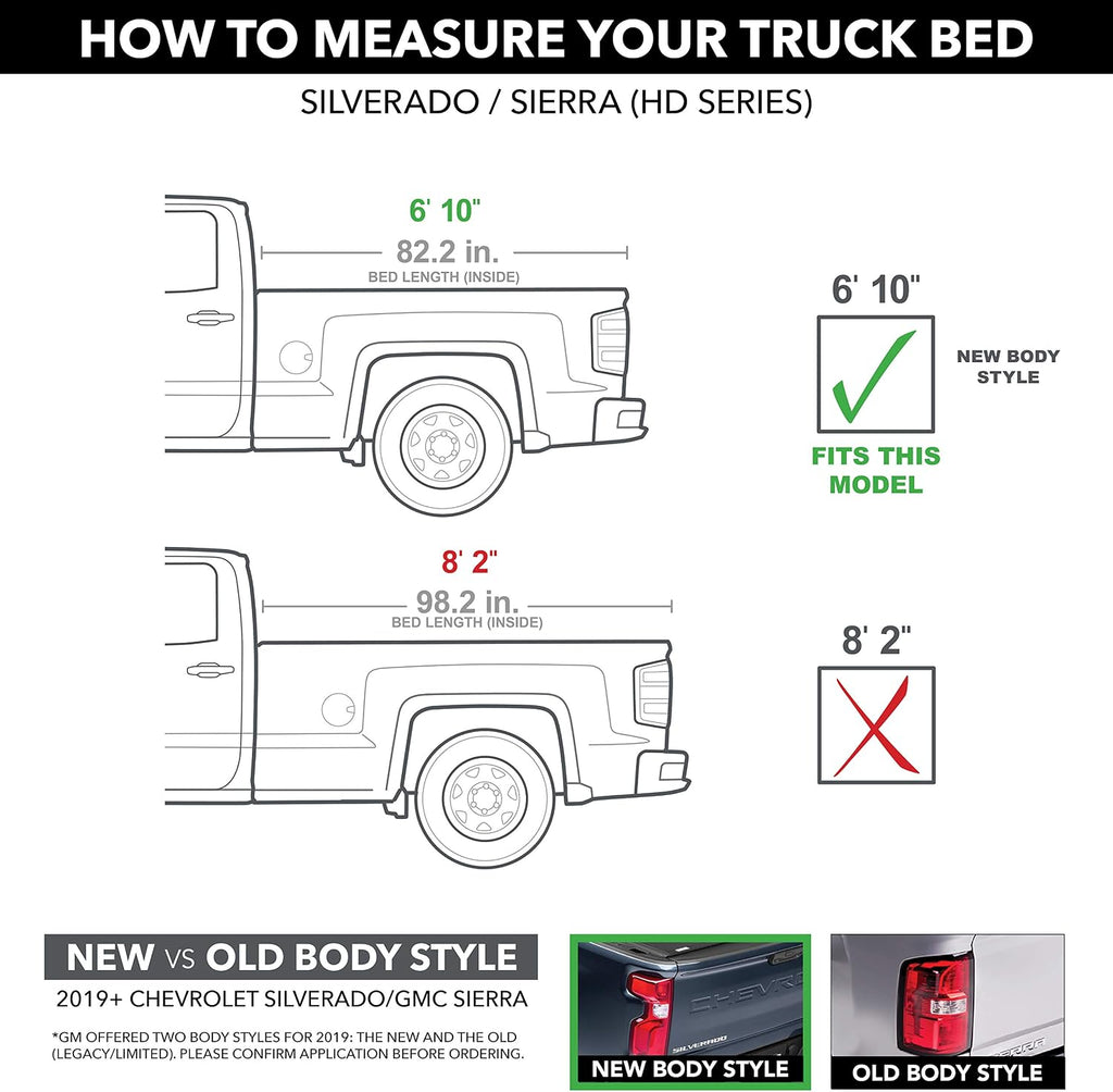 RealTruck Extang Solid Fold 2.0 Toolbox Hard Folding Truck Bed Tonneau Cover | 84653 | Fits 2020-2026 Chevy/GMC Silverado/Sierra, 2020 2500/3500HD (w/o Factory Side Storage Box) 6' 10' Bed (82.2')