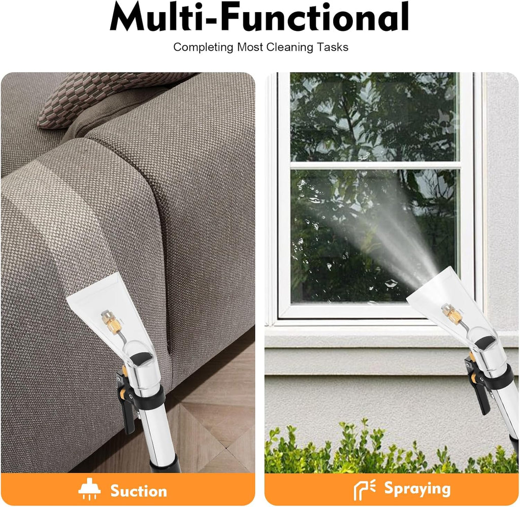 Commercial Carpet Cleaning Machine, 40L/11Gal Commercial Carpet Cleaner, Heavy Duty Vacuum Washing Machine, Multi-Purpose Wet Dry Vacuum Cleaner for Sofa Curtains Carpet Clean