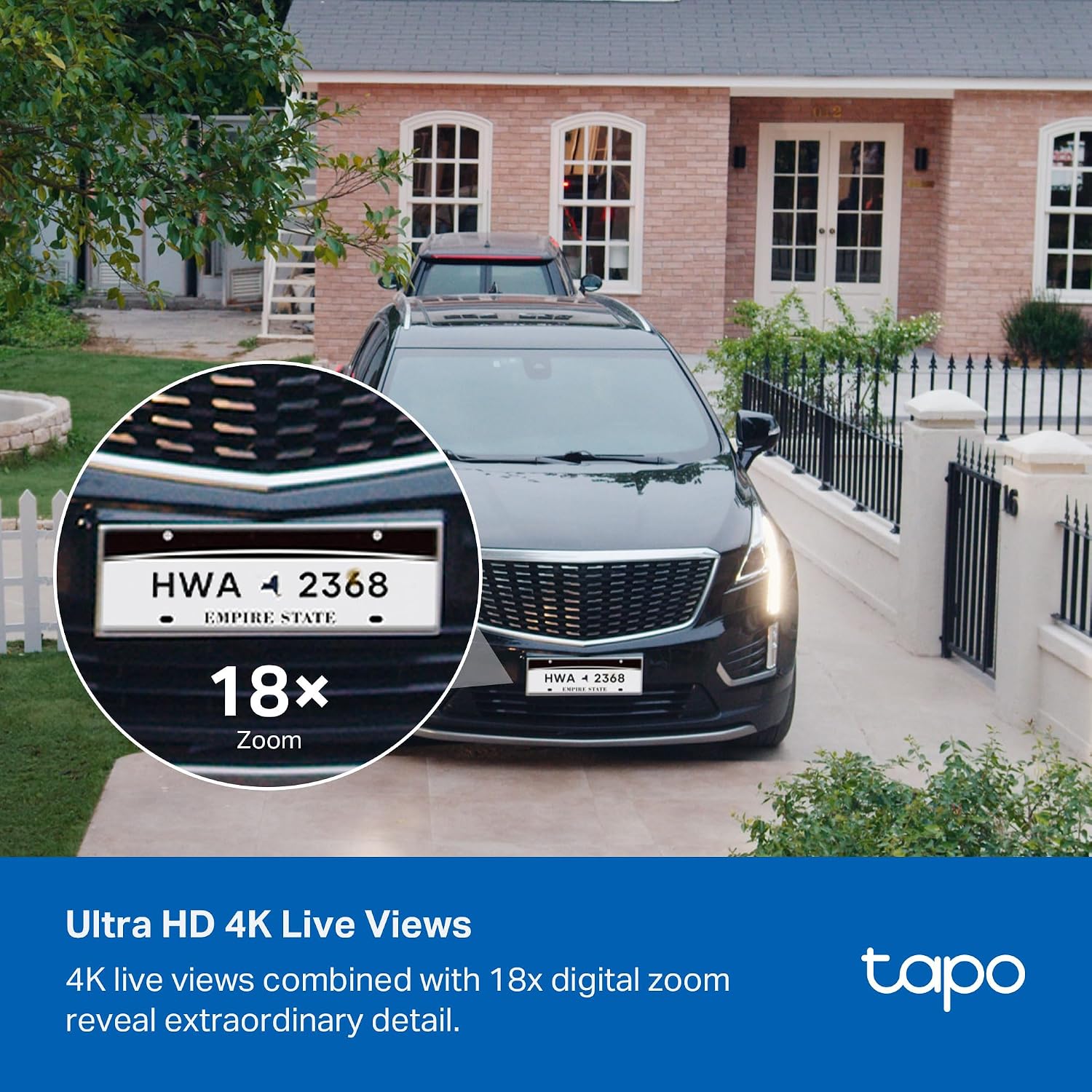 Tapo MagCam 4K Outdoor Wireless Security Camera - Battery with Integrated Solar, Magnetic Mount, Person/Vehicle Detection, 24/7 Capture, Subscription-Free Local Storage or Optional Cloud, C465
