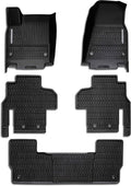 Mopar All-Weather Black Rubber Floor Mats with Wagoneer Logo for Wagoneer 82216634AA