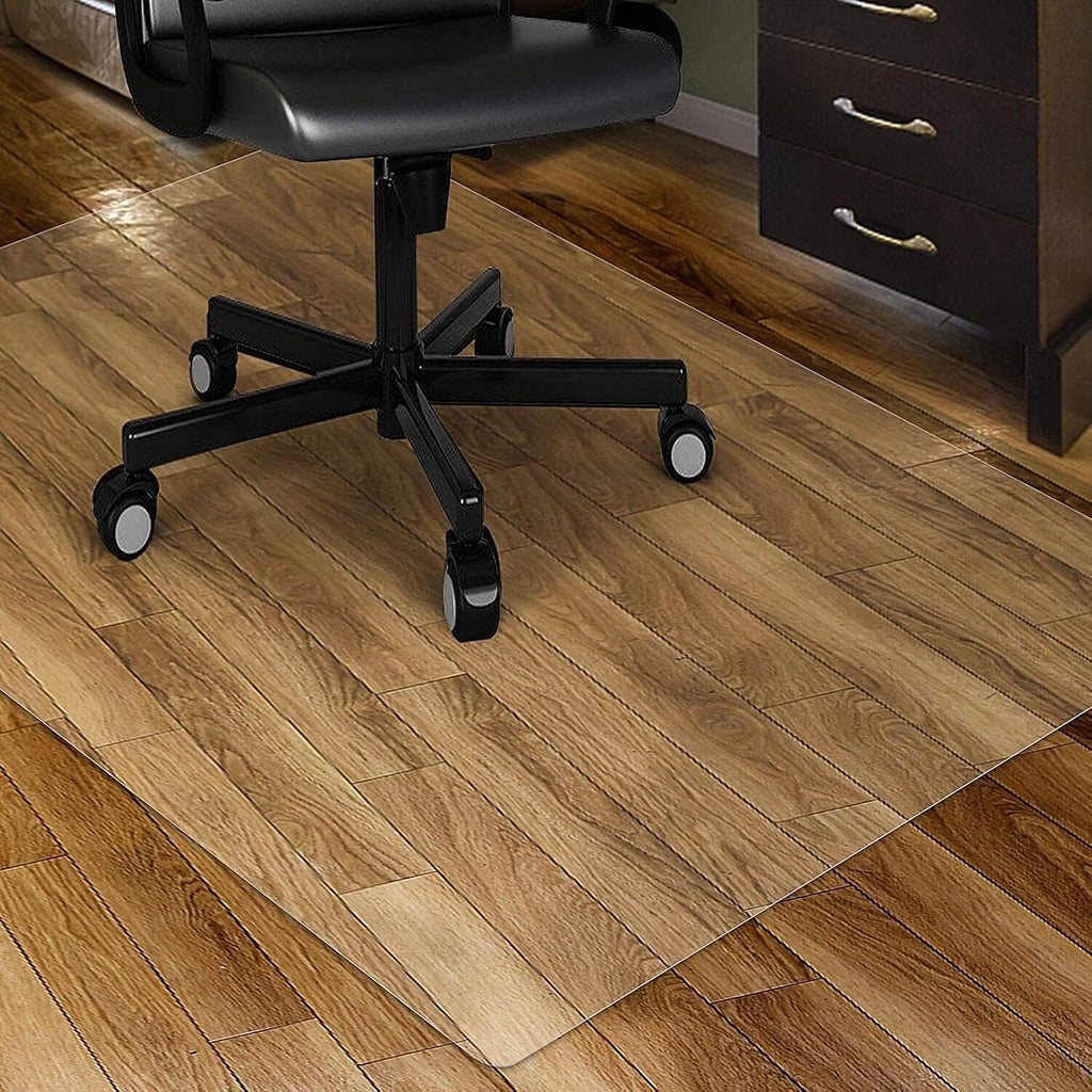 Thick and Sturdy Premium Floor Mats for Low and Medium Pile Carpets,Clear Hard Floor Chair Mat, Tile Floor Plastic Protector Pad(100x250cm(3.3x8.2ft))