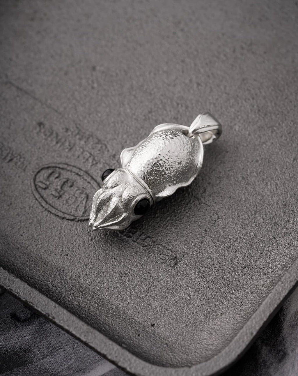 COPPERTIST.WU Cuttlefish Box Opener Pendant Necklace Cute Box Cutter Dangle Charm Squid Jewelry Gift for Men Women (Chain not included)