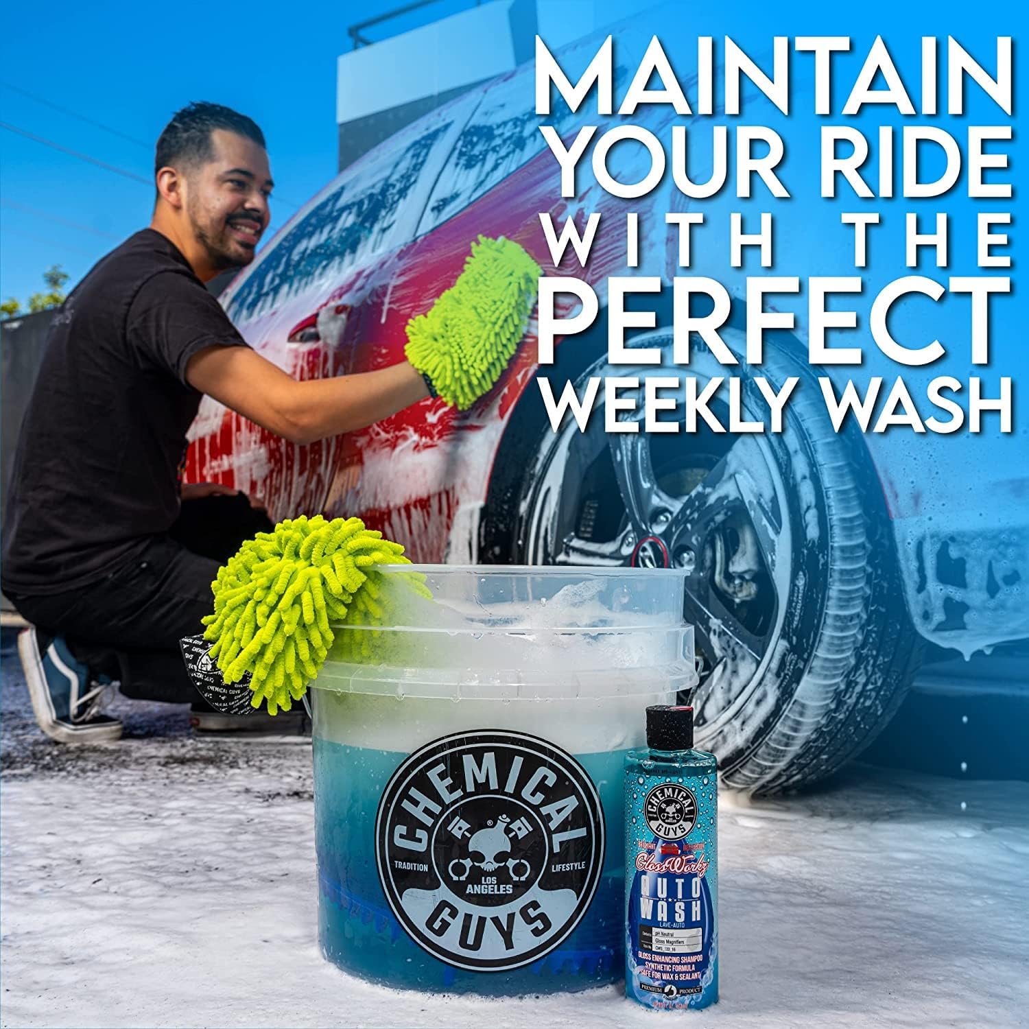 Chemical Guys EQP317 Torq Professional Foam Cannon and Glossworkz Auto Wash, 1 Gal, 128 fl. oz, 1 Pack