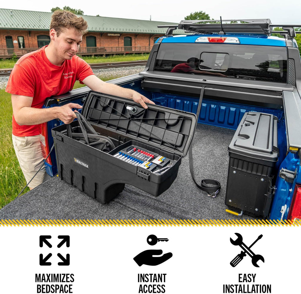 RealTruck Undercover SwingCase Truck Bed Storage Box | SC404D | Fits 2023-2025 Toyota Tundra (w/o Trail Edition Boxes) Drivers Side