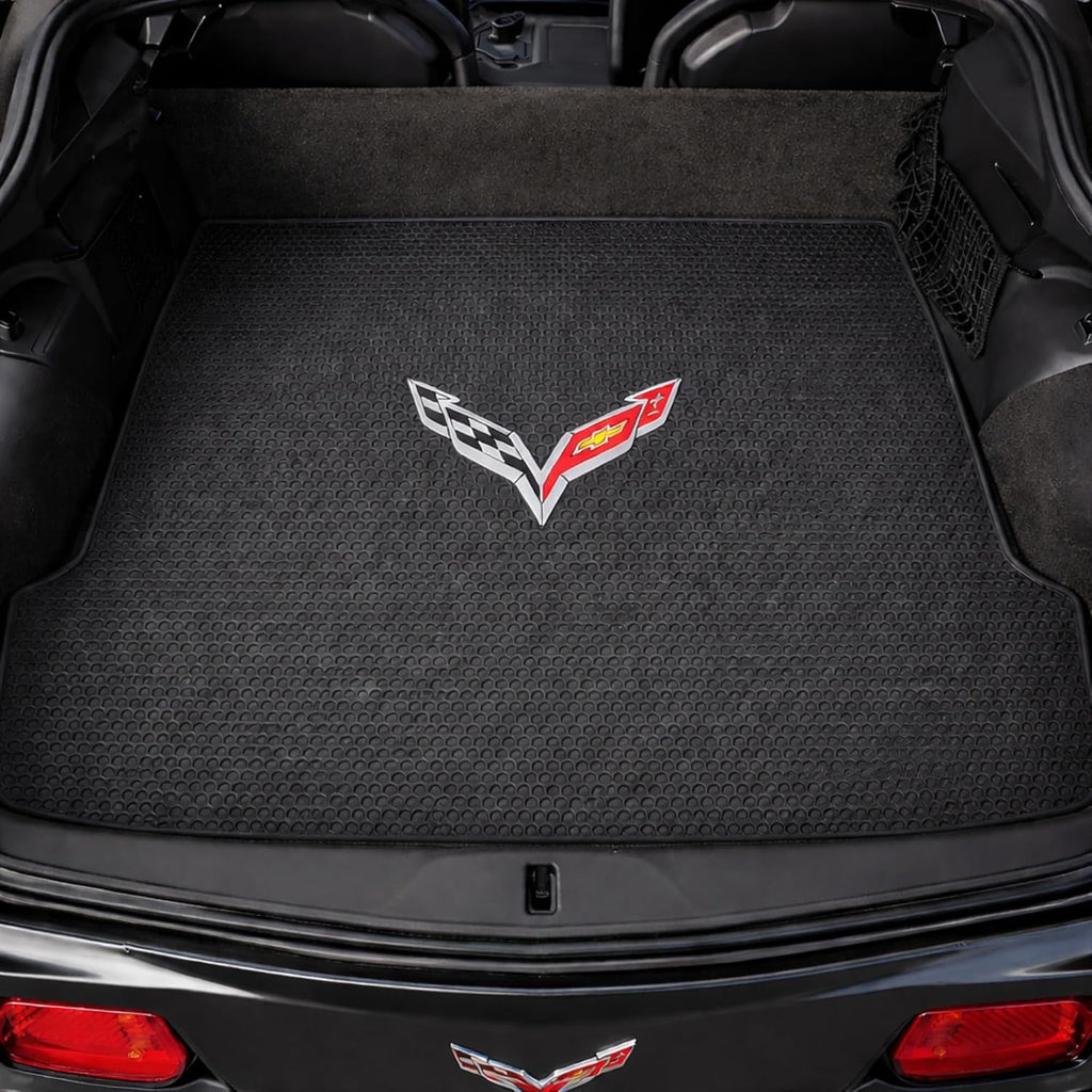 Lloyd Mats Custom-Fit All-Weather Rubber Floor Mats for Corvette C7 Coupe 2014-2019, 1pc Coupe Cargo.