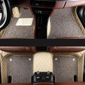 Custom All-Weather Protection Car Floor Mats for Nissan Teana J32 2008-2012, Artificial Leather Front Rear Floor Liners Full Coverage Anti-Slip Carpet Pads Styling Accessories,A/Beige-Gray