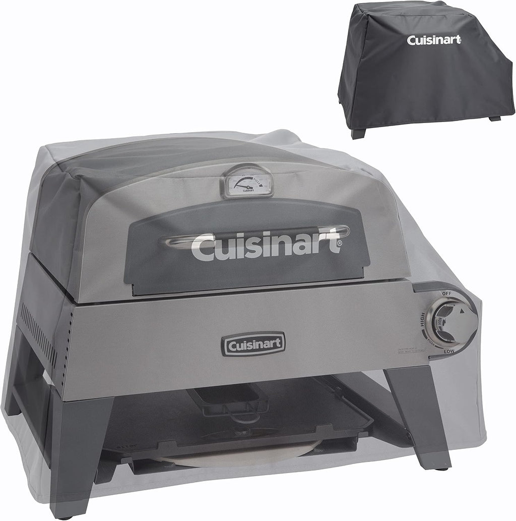 Cuisinart CPT-2110 Fold 'n Go Prep Table & Grill Stand, Portable Outdoor Food Prep Station & CGC-103 3-in-1 Pizza Oven Grill Cover, (Cover fits CGG-403)