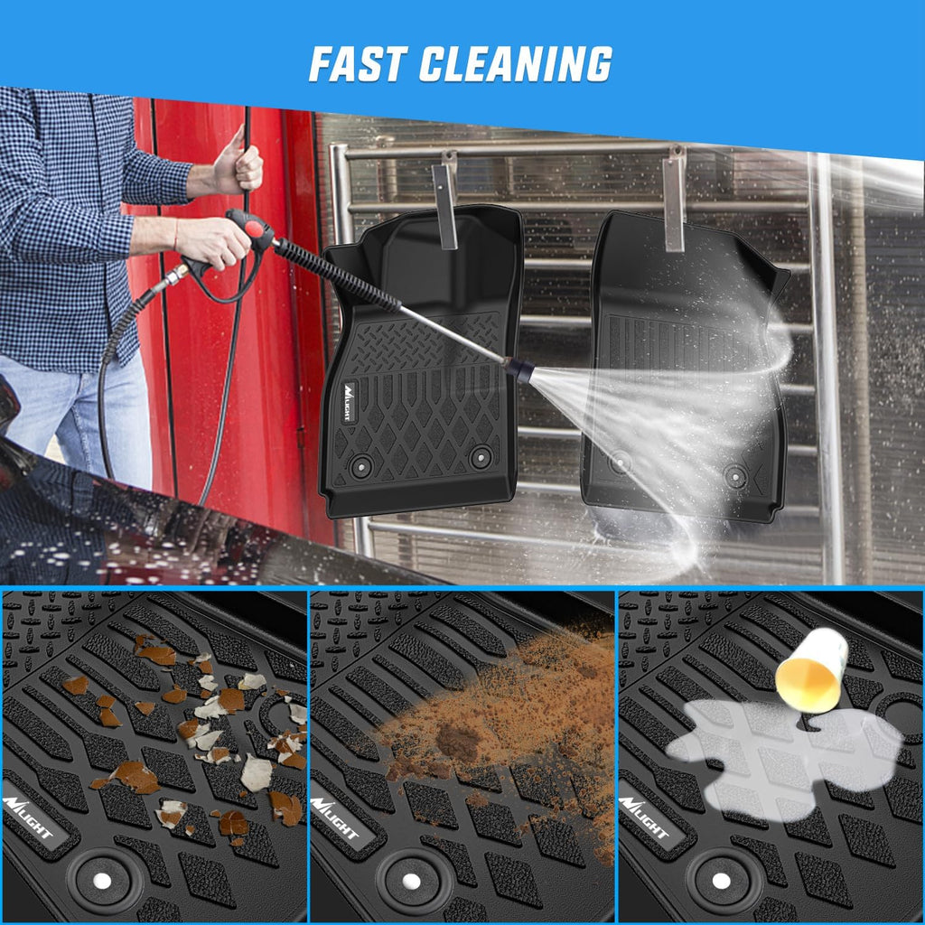 Nilight TPE Floor Mats for Chevy Malibu 2013 2014 2015, 2016 Chevrolet Malibu Limited Only, All Weather Custom Fit Heavy Duty Floor Liners