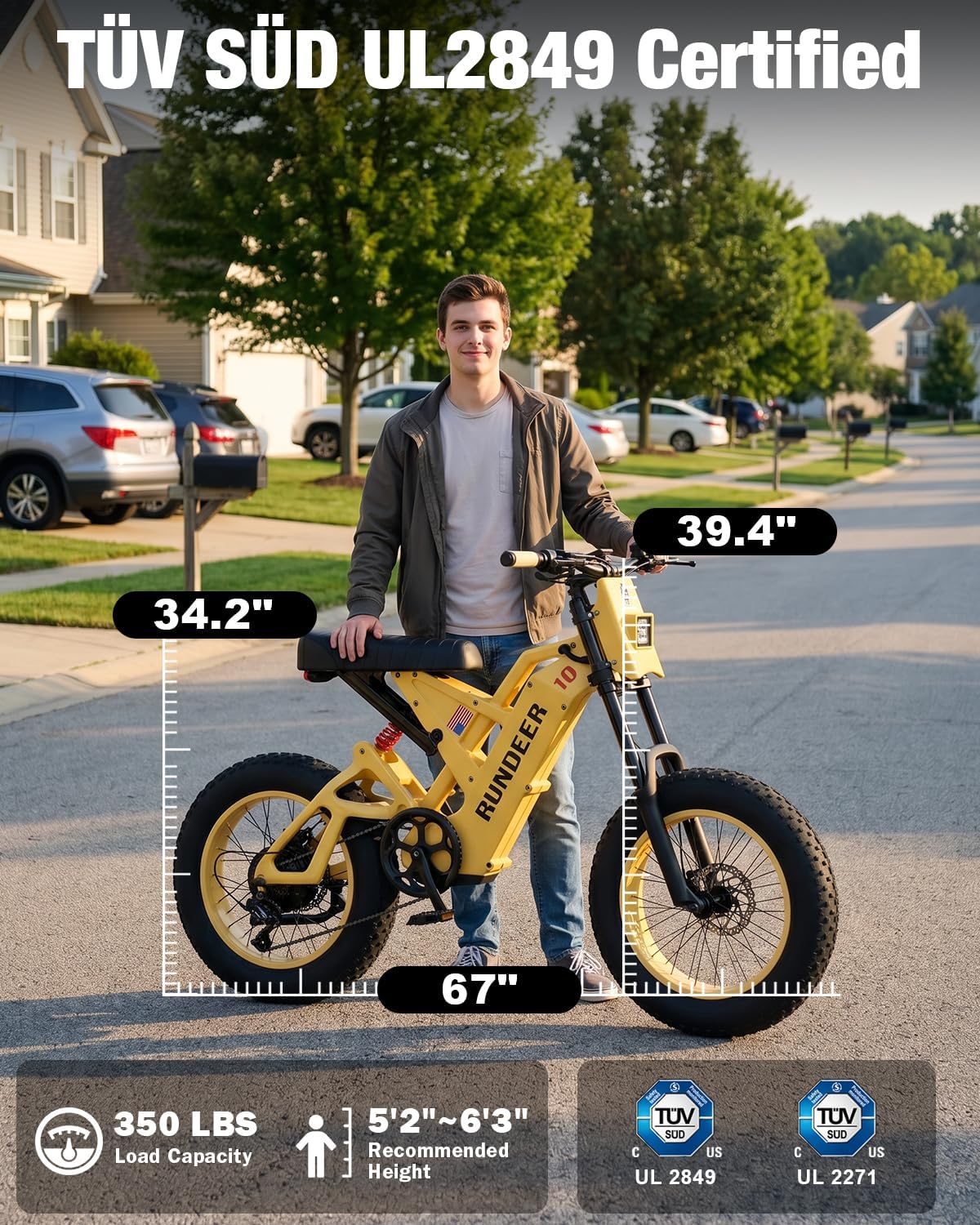 Electric Bike for Adults, 2000/2500/3000W Peak Motor, 32/35 MPH 40-100 Miles 100/200 N·m Fat Tire Ebike with 48V 20Ah Battery, 20' Electric Dirt Bike, Hydraulic Suspension and 3-Year Support