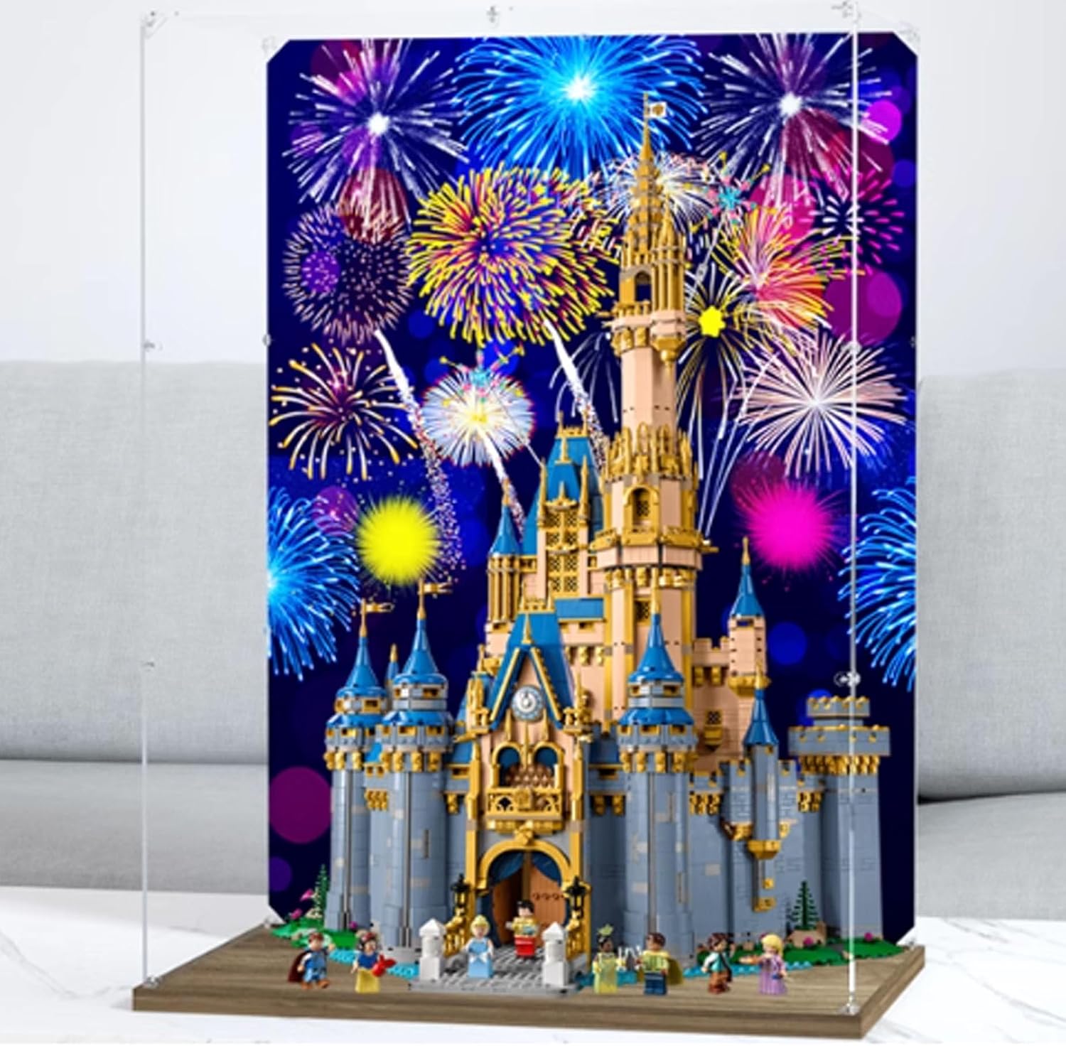 Acrylic Display case for Lego 43222 Castle - dustproof with uv Protection,Custom Fit for Lego 43222 Model - Collector's Edition(Model not Included)