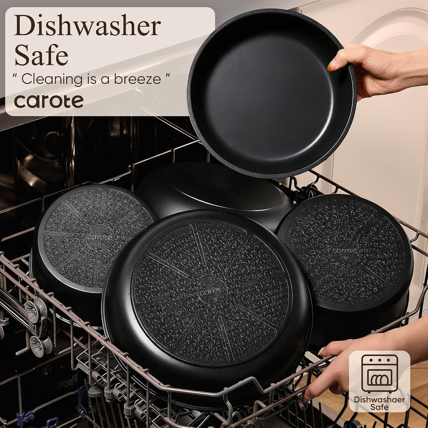 CAROTE 31pcs Nonstick Pots and Pans Set with Baking Pans Set, Cookware Sets with Detachable Handle, Kitchen Cooking Set - Camping Cookware, Dishwasher & Oven Safe, Induction Compatible