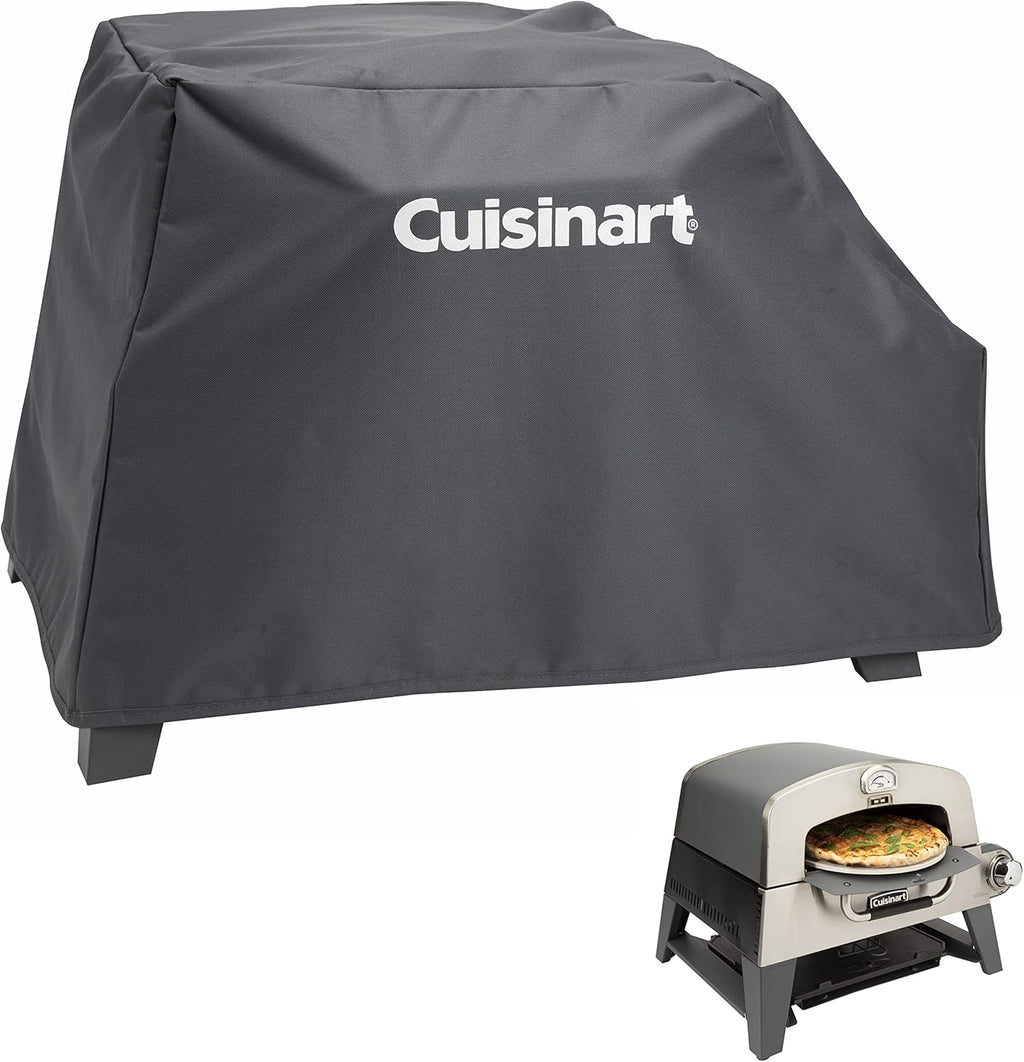 Cuisinart CPT-2110 Fold 'n Go Prep Table & Grill Stand, Portable Outdoor Food Prep Station & CGC-103 3-in-1 Pizza Oven Grill Cover, (Cover fits CGG-403)