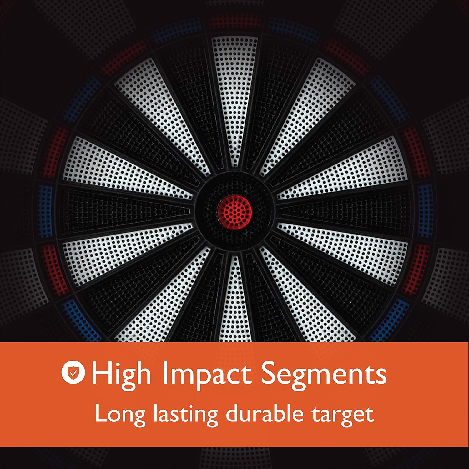 Fat Cat Mercury Electronic Soft Tip Dartboard with Cabinet, 13.5 in Target, 28 Games, 6 Darts Included, Black
