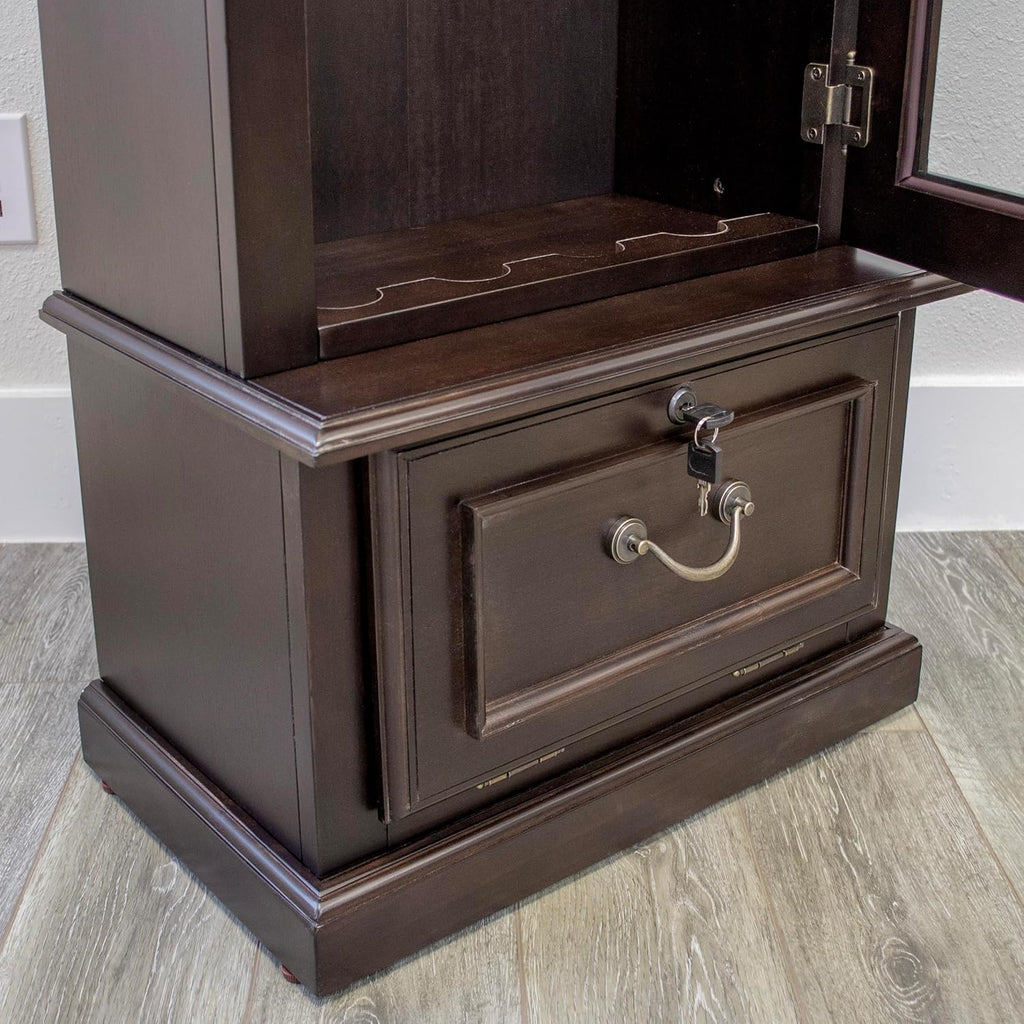 American Furniture Classics Model 650 8 Gun Cabinet with Locking Glass Door