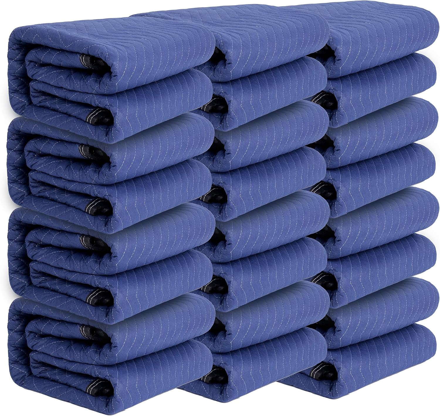 12 Moving Blankets Packing Blankets 80'72' Professional Quilted Shipping Thick Furniture Pads-the Tool for Movers Heavy Duty Moving Blankets