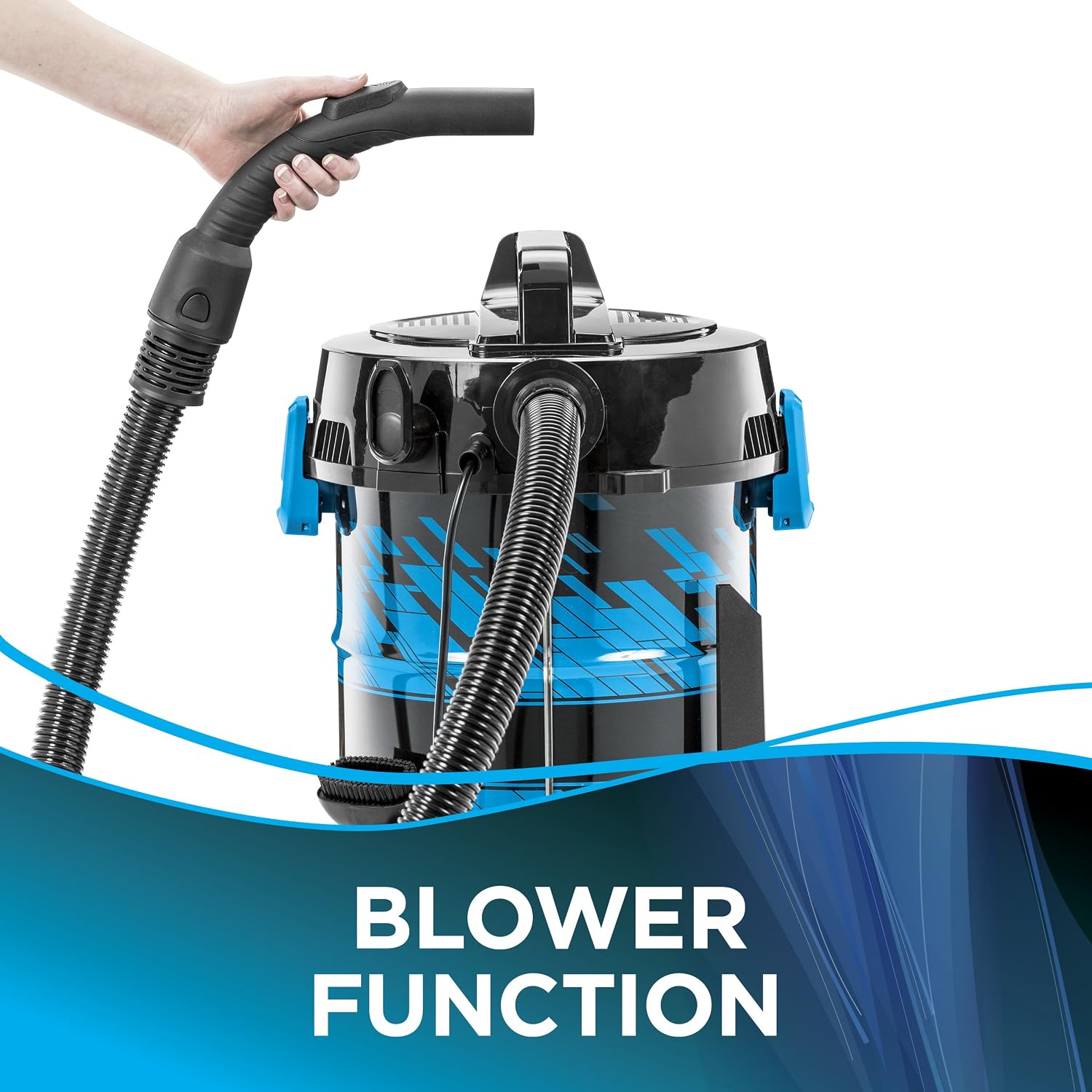 Bissell 2035A Power Clean Wet/Dry Garage Vacuum Cleaner, Blue Powerclean