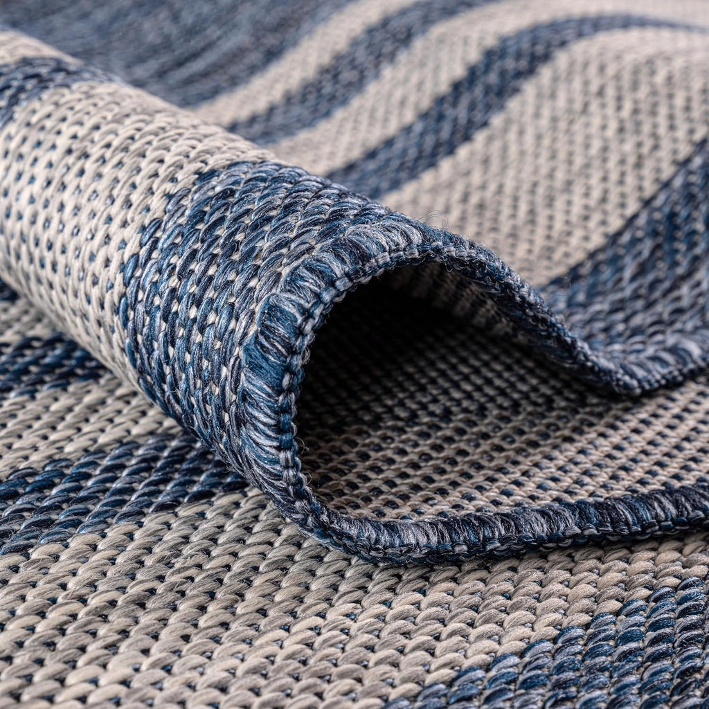 Keen Home Design Terrace Outdoor Area Rug - 6x9 Washable Indoor/Outdoor Rug for Patio, Kitchen, Balcony, Beach, Garden, Deck and Porch, Size: 6'x8'10'