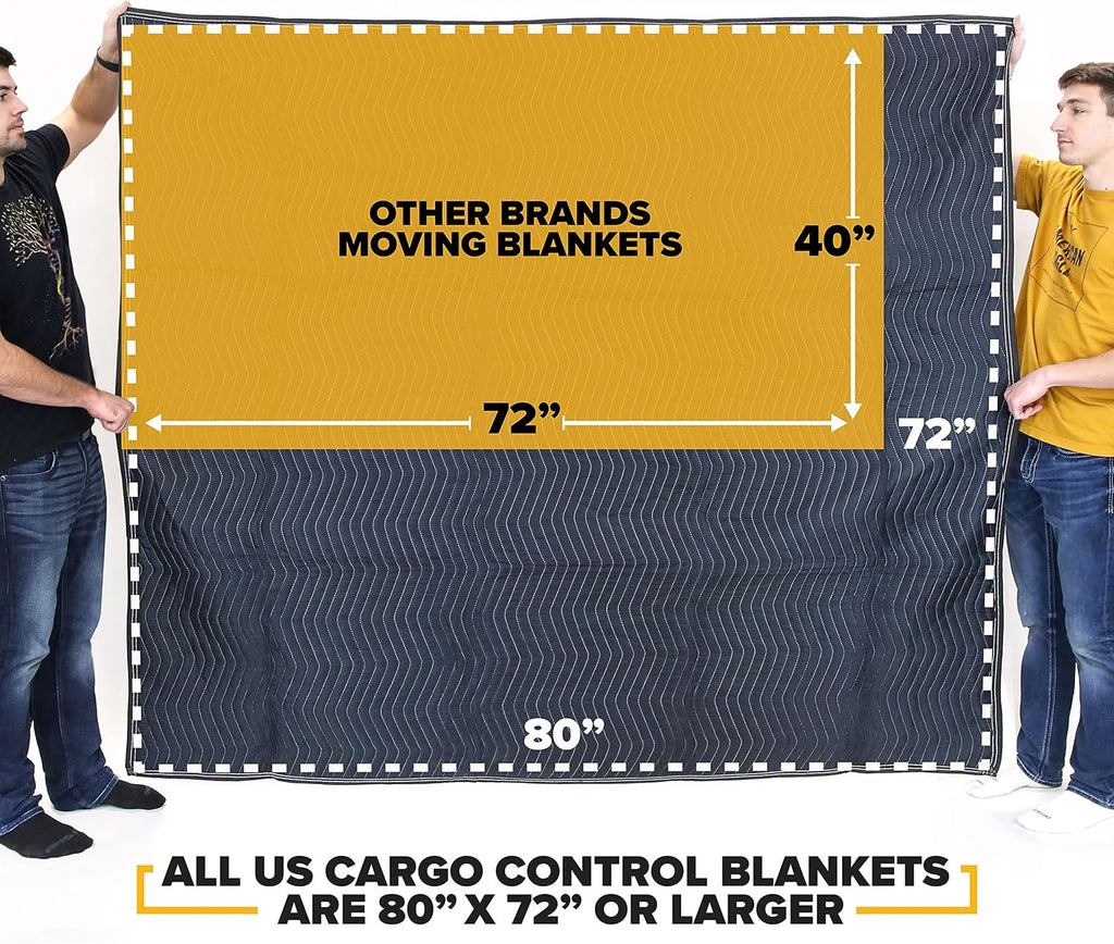 US Cargo Control 26 lb/Dozen, 80'x72' Large Moving Blanket, MBSKIN Skin, Pallet of 384 Moving Skin Blankets