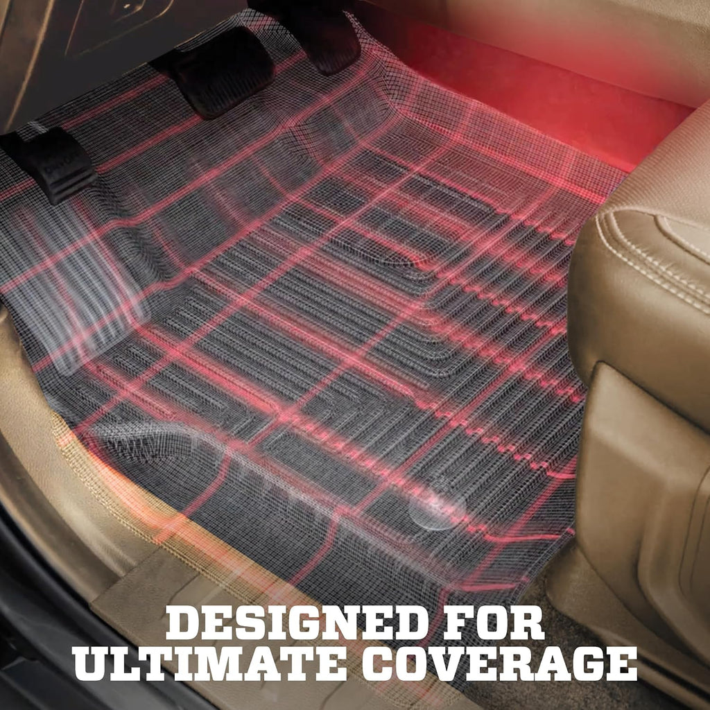 Husky Liners Weatherbeater Floor Mats | Fits 2015-2016 Chrysler 200 | Front & 2nd Row, 3-pc Black - 99071