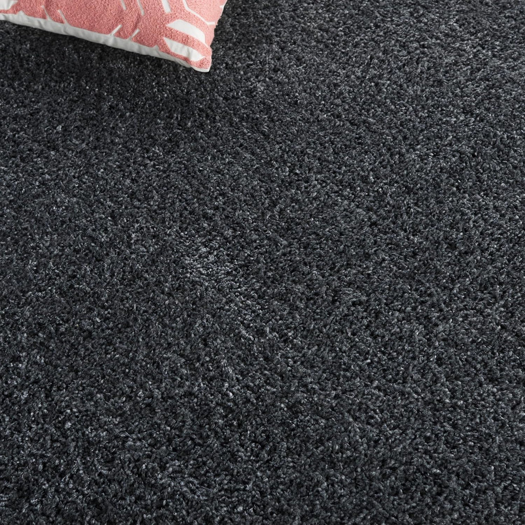 SAFAVIEH California Shag Collection Runner Rug - 2'3' x 19', Dark Grey, Non-Shedding & Easy to Clean, Ultra Plush Thick Pile, Ideal for Hallway, Foyer, Entryway, Bedroom (SG151-8484)