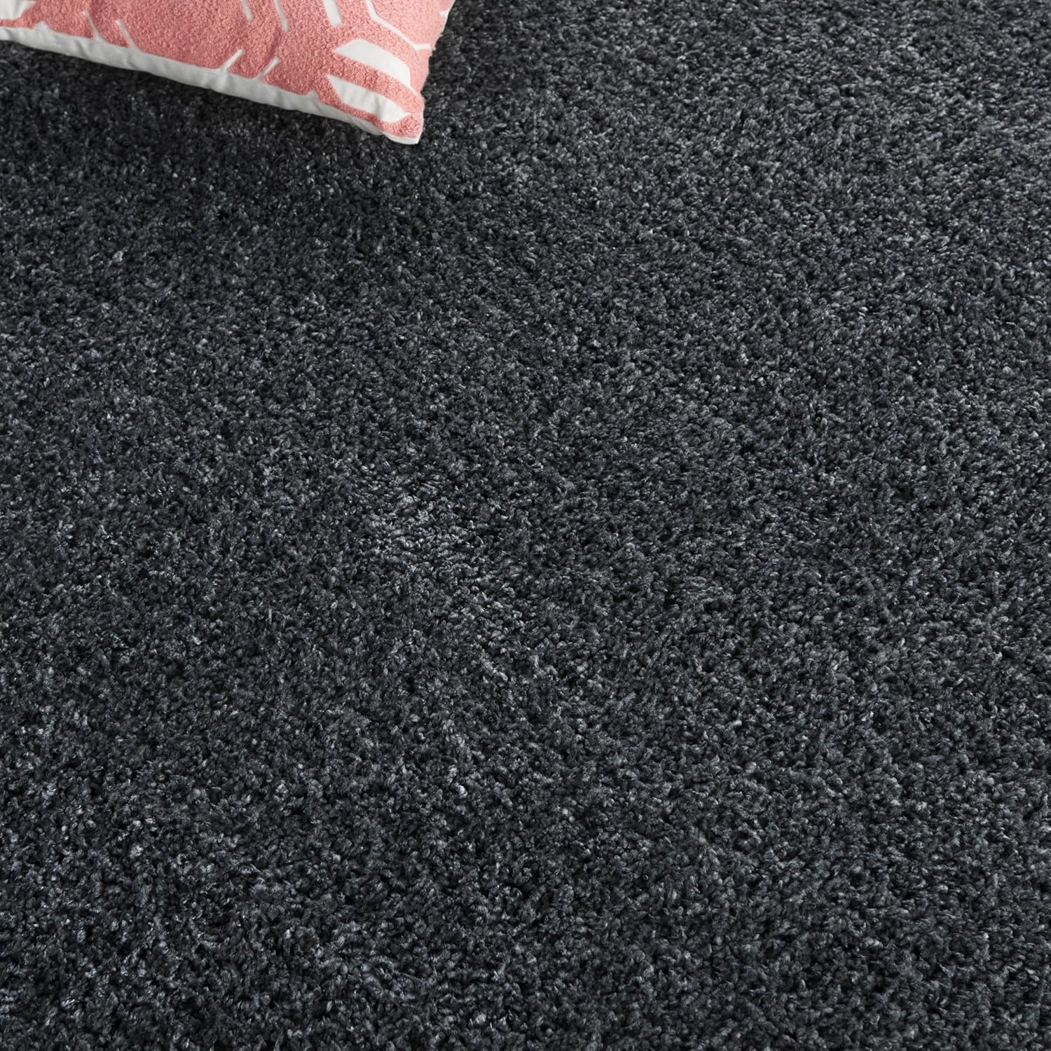 SAFAVIEH California Shag Collection Runner Rug - 2'3' x 19', Dark Grey, Non-Shedding & Easy to Clean, Ultra Plush Thick Pile, Ideal for Hallway, Foyer, Entryway, Bedroom (SG151-8484)