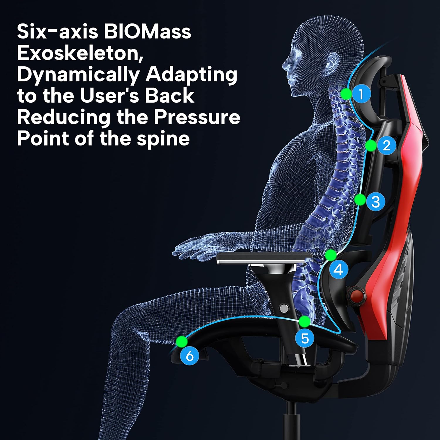 EUREKA ERGONOMIC Gaming Chairs for Adults GC05, Gamer Chair with Lumbar Support, Gaming Chair with 4D Armrests, Ergonomic Gaming Chairs with Adjustable Headrest, Red