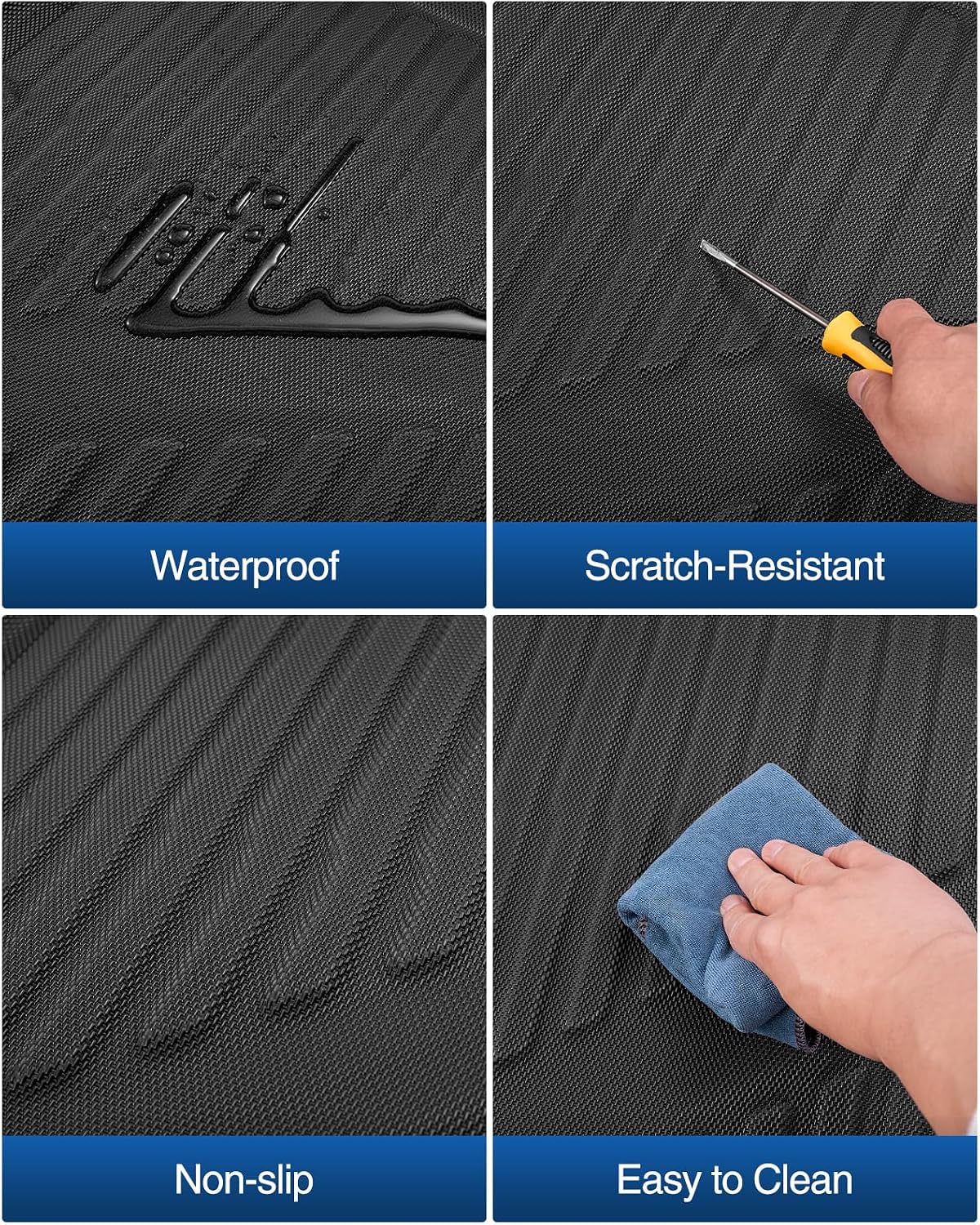 Car Floor Mats for Mercedes Benz GLE 2020-2026: GLE 350/450 2020 2021 2022 2023 2024 2025 2026 (Not Fit for Coupe) TPE, All Weather Heavy Duty Rubber Accessories Full Set Floor Liners & Trunk Mat 4PCS