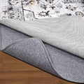Non Slip Rug Pad Gripper, 10 x 14 Ft Extra Thick Foam Under Area Rug Carpet Pads for Any Hard Surface Floors, Keep Your Carpets Safe and in Place, Prevent Rug from Wrinkling or Buckling