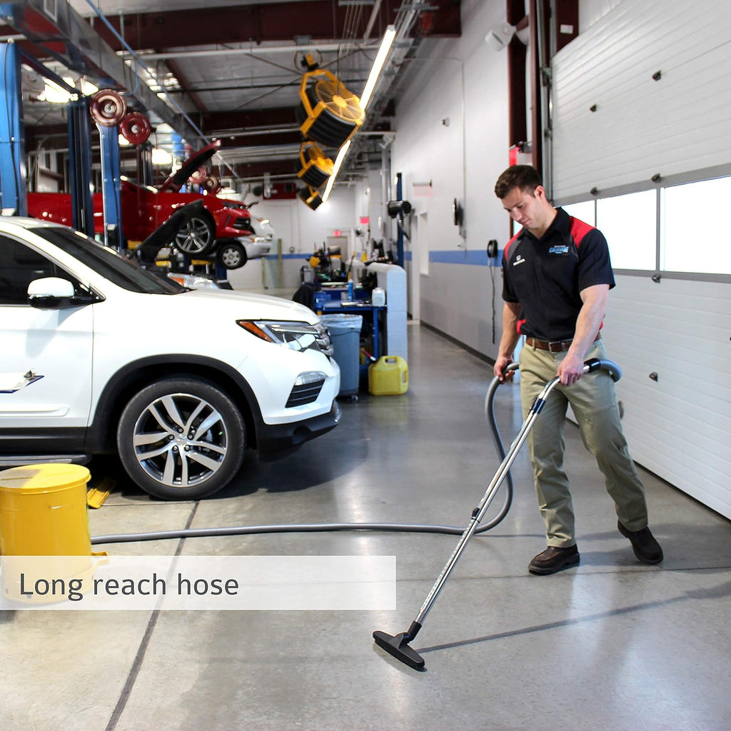 GV30PRO Wall Mounted Garage and Car Shop Vacuum Cleaner with 30 ft. Hose, Tools, and 7 Gallon Bag