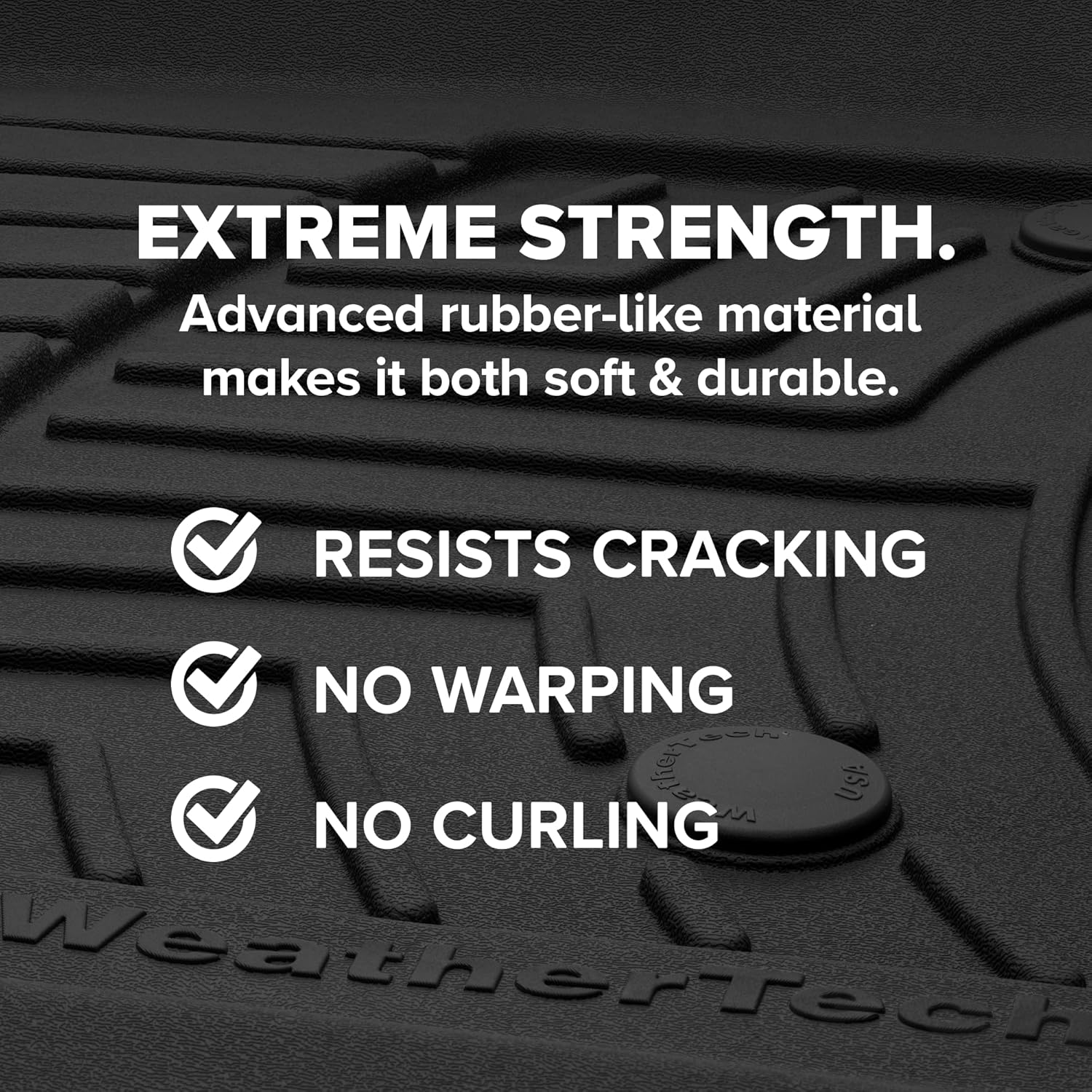 WeatherTech FloorLiner HP Custom Fit Floor Mats for Chevrolet Silverado 1500 LTD, Silverado 2500HD/3500HD, Silverado 1500-2nd Row (4414365IM), Black