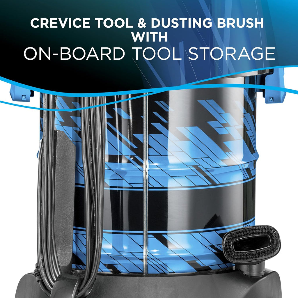 Bissell 2035A Power Clean Wet/Dry Garage Vacuum Cleaner, Blue Powerclean
