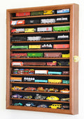 sfDisplay.com,LLC. 12 Shelves N Scale Train Model Trains Display Case Cabinet Wall Rack w/ 98% UV Lockable