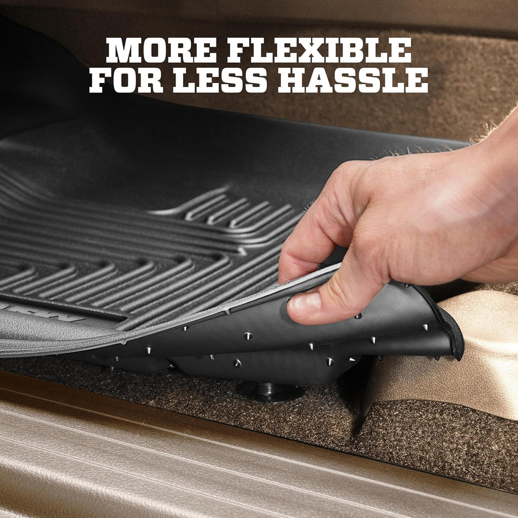 Husky Liners Weatherbeater Floor Mats | Fits 2015-2016 Chrysler 200 | Front & 2nd Row, 3-pc Black - 99071