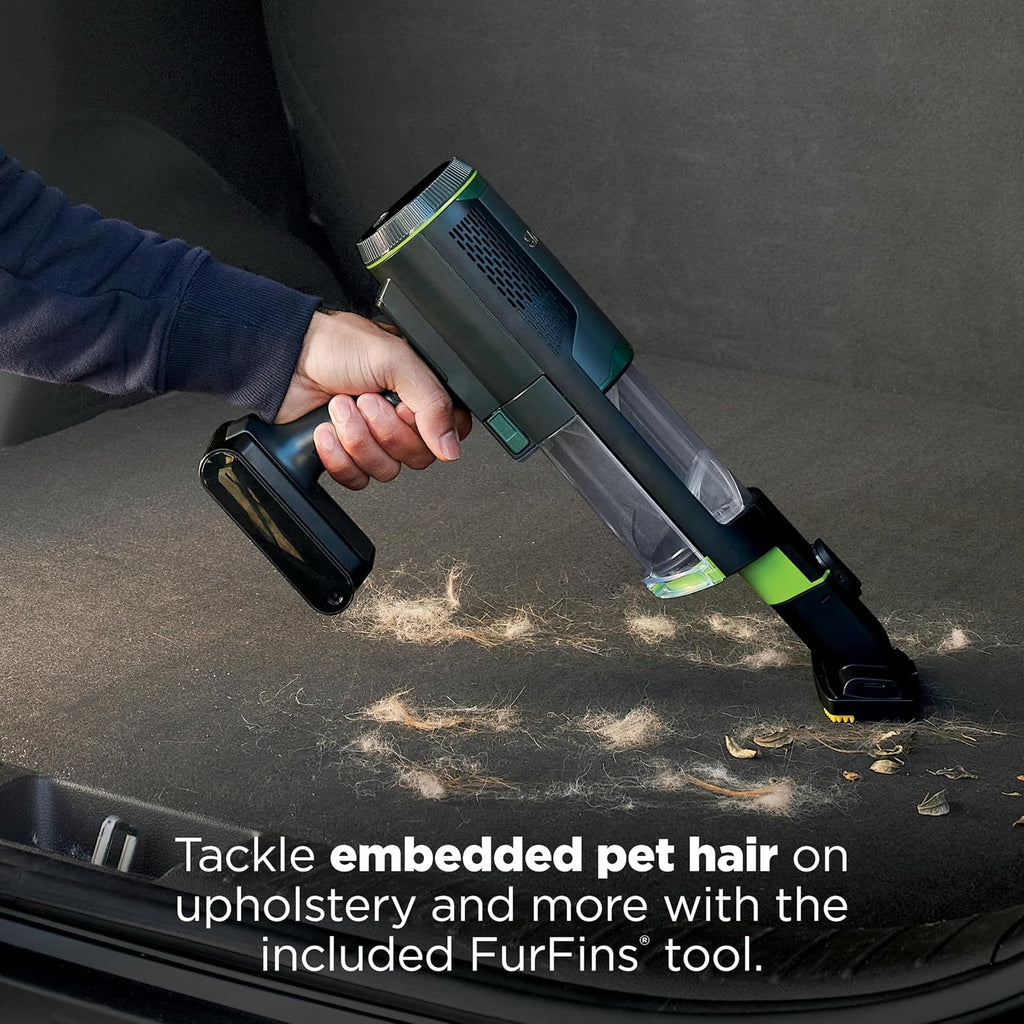 Shark PowerBoost Cordless 2-in-1 Car/Home Handheld PowerVac, Powerful Suction, 40 Minute Runtime, Portable, 3 Cleaning Modes, LED Screen, Furfins Tool, Duster Crevice Tool, Charcoal, BH102