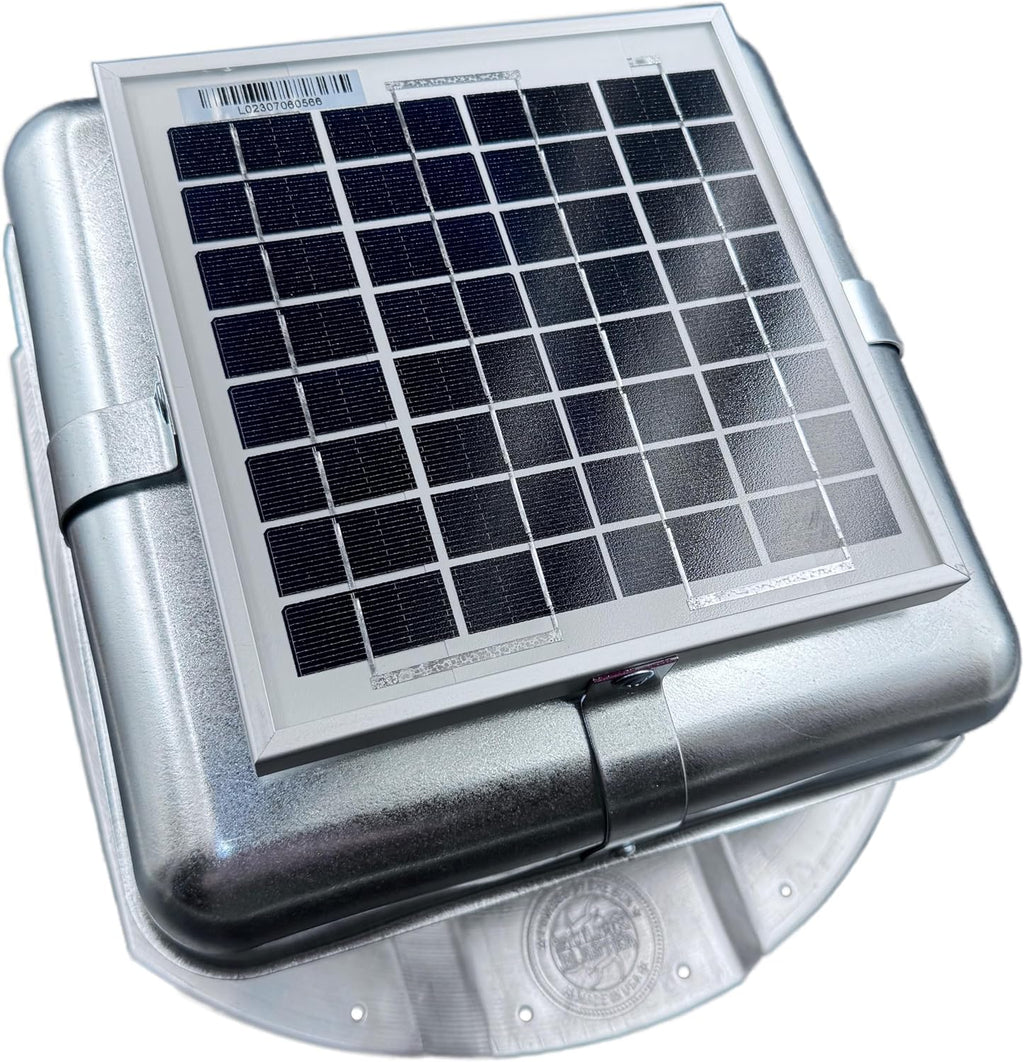 Solar RoofBlaster for 3.5' Ribbed Conex Shipping Container (Galvanized)