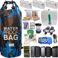Pre-Packed Hurricane Kit - Comprehensive Hurricane Preparedness Items - Essential Hurricane Supplies - Complete Hurricane Supply List in a Waterproof Bag for 2 People