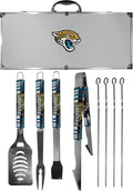 NFL Siskiyou Sports Fan Shop Jacksonville Jaguars Steel Tailgater BBQ Set w/Case 8 piece Gray