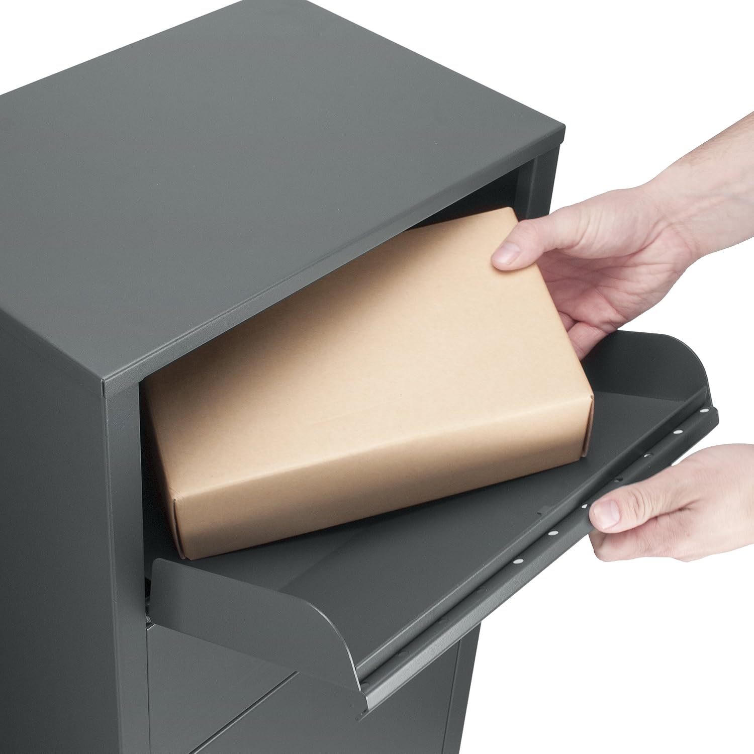 winbest Large Steel Freestanding Floor Parcel Lockable Drop Slot Mail Box
